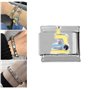 AOOOWER Modules amovibles en acier inoxydable pour bracelets italiens
