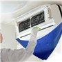 Lot de 12 mini kits de nettoyage Split - Sac de nettoyage étanche pour climatisation avec tuyau d'évacuation et plaques de suppo