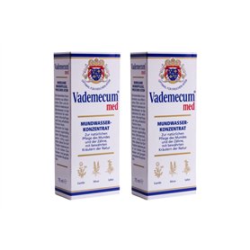 VADEMECUM MED 3022663 Lot de 2 bains de bouche concentrés 75 ml