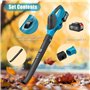 Souffleur Batterie sans Fil 21V, Souffleur de Feuilles sans Fil, Souffleur Jardin avec Moteur sans Balais, 4000mAh Batterie