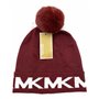 Michael Kors 8008 Bonnet pour femme I Bonnet à pompon I Bonnet d'hiver I Taille unique I Bonnet tricoté I Laine acrylique douce 