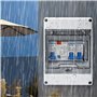 WIYETY Boîte à fusibles en saillie Boîte de distribution en saillie : IP65 Subdistribution en saillie avec disjoncteur de puissa