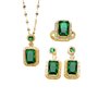 KONFEN Parure Bijoux Cristal Femme