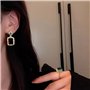 KONFEN Parure Bijoux Cristal Femme, Cristal Ensemble Collier Boucle d'oreilles Bague Ajustable avec Zircon Cubique, 3 Pièces Bij