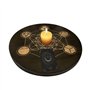 Petite table d', table de méditation - Grille de cristal du tableau de divination,Planche de Divination Cube Metatron en bois, t