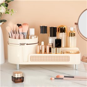 Aevcvok 2 en 1 Organisateur Maquillage Rotatif 360 Degrés