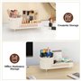 Aevcvok 2 en 1 Organisateur Maquillage Rotatif 360 Degrés, Rangement Maquillage avec Compartiments, Rangement Pinceaux Maquillag