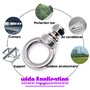 Swpeet 36 pièces Anneau de levage M8 Filetage mâle en acier inoxydable 304 Boulon à œil kit, y compris 6 pcs M5 Boulon à œil ave