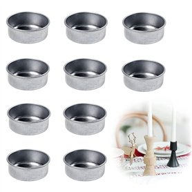 10 Pièces Aluminium Boîte à Bougie Vide Inserts De Bougie en Métal Boîtes à Bougies Fournitures De Fabrication De Bougies De Bri