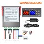DollaTek Contrôleur d'humidité de la température 220 V 2 relais STC-3028 avec sonde de capteur d'humidité de la température Cont