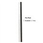 2.54mm Pin Headers, 100 Pcs 40 Pin 2.54mm Droit Simple Connecteur d'en-tête de Broche Mâle et Bande de Broches du Circuit imprim