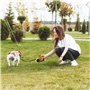 Ghazpmuk Laisse Enrouleur pour Animaux de Compagnie, Rétractable 5m pour Petits et Moyens Chiens Jusqu'à 15 Kg, Jaune Néon