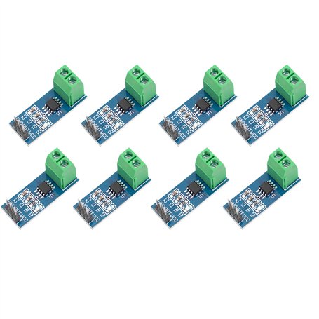 Lot de 8 modules de capteur d'alimentation ACS712 - Plage de 5 A - Capteur de courant compatible avec Arduino