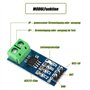 Lot de 8 modules de capteur d'alimentation ACS712 - Plage de 5 A - Capteur de courant compatible avec Arduino