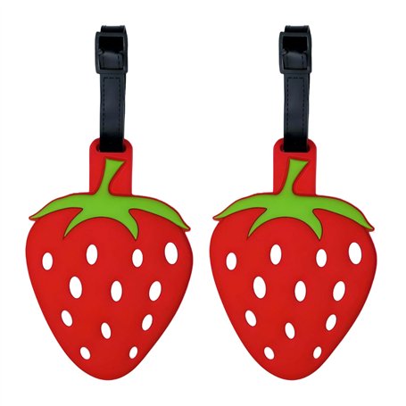 ANINIUCN Lot de 2 étiquettes de bagage amusantes en silicone pour valises