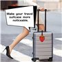 ANINIUCN Lot de 2 étiquettes de bagage amusantes en silicone pour valises, sacs, accessoires de voyage, parfaites pour adolescen
