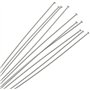 Jieddey Epingle Couture,300 PCS Épingles de Couture Épingles à Tête Plate en Acier Épingles Nickel Épingles à œil Épingle Droite