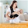 TNOMSNO Portable Echarpe de Portage Bebe, Porte Bebe Physiologique, Portage Bebe Porte Bebe, Porte-Bébé dès la Naissance pour Bé