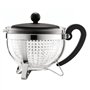 Théiere - Bodum - Chambord - 1 L - Verre - Acier inoxydable - Gris