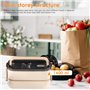 WIYETY Bento Boîte à déjeuner à 2 étages avec compartiments : boîte à déjeuner pour adulte en acier inoxydable de qualité supéri