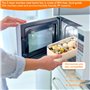 WIYETY Bento Boîte à déjeuner à 2 étages avec compartiments : boîte à déjeuner pour adulte en acier inoxydable de qualité supéri