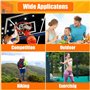 Bouteille d'eau en Silicone pour le Basketball,Gourde pour enfants Bouteille d'eau de Sport Pliable sans BPA Avec Mousqueton 550