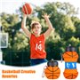 Bouteille d'eau en Silicone pour le Basketball,Gourde pour enfants Bouteille d'eau de Sport Pliable sans BPA Avec Mousqueton 550