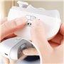 Horuili® Coupe-ongles électrique, Vernis à ongles, LED pour tailler et polir les ongles Avec fonction lime et lumière, ponceuse 