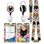 Porte Badge avec Cordon Tour de Cou avec Porte-Cartes