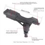 Neborn Bateau pneumatique Accessoires canot Radeau Porte pôle Dispositif PVC Sup Conseil Kayak fixateur pôle de Fixation 360 deg