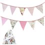 Lot de 24 fanions vintage en tissu de 6