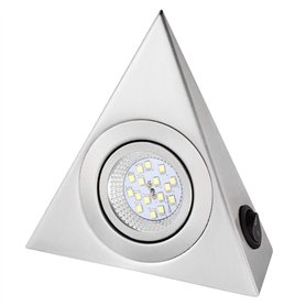 LEDMOMO Applique murale LED triangulaire en acier inoxydable pour meuble de cuisine