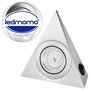 LEDMOMO Applique murale LED triangulaire en acier inoxydable pour meuble de cuisine, meuble TV, lumière blanche