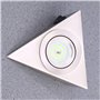LEDMOMO Applique murale LED triangulaire en acier inoxydable pour meuble de cuisine, meuble TV, lumière blanche