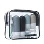 Set de 18 Bouteilles de Voyage en Silicone – Approuvé TSA Contenant Voyage– Antifuite et Pratiques pour Shampoing et Liquides –