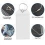 Lot de 5 étiquettes de bagage transparentes avec 5 bandes métalliques vissables, étiquettes de bagage, étiquettes de bagage, éti