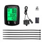 1 Jeu de Compteur kilométrique Vélo avec Magnétique Pad Silicone Support de Capteur Magnétique 5 Attache-Câbles Étanche Rétroécl