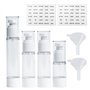 Lot de 4 flacons à pompe à lotion sous vide