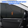 Noafricz 2 Pièces Pare Soleil Voiture Bébé, Bloquer Les Rayons UV et la Chaleur, Anti Moustiquaire pour Fenêtre Latérale de Voit