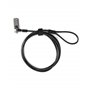 QWORK® Câble Antivol PC, Câble Verrou de Sécurité pour Ordinateur Portable, Mécanisme de Verrouillage T-Bar, Câble Résistant à l