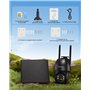 ieGeek 4G LTE Camera de Surveillance Exterieur sans Fil, 2K HD Camera Solaire avec Carte SIM sans WiFi, Vision Nocturne, Détecti