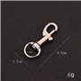 Animaux Crochets Pivotants,12pcs Mousqueton pour Collier De Chien Mousqueton Porte Clé Pivotant Métal Chien Crochets Pivotants C