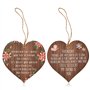 Paquet De 2 Copeaux De Bois En Forme De Coeur