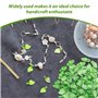 300 Pièces De Perles De Feuilles Vertes, Perles De Feuilles Vertes Trouées, Perles Faites À La Main Dégradées, Perles Artisanale
