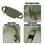 Sac Ceinture Femme en Velours Côtelé, Sac Bandoulière Réglable avec Pendentif Pompon