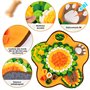 Gaethra Tapis de Fouille Chien, Tapis Reniflant pour Chiens, Antidérapant Tapis de Chien Snuffle, Portatif et Facile à Nettoyer,