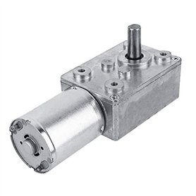Walfront DC 12V Moteur Electrique de Réduction Réversible Turbine à Couple Elevé Boîte à Engrenages à Vis sans Fin pour Fenêtres
