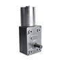 Walfront DC 12V Moteur Electrique de Réduction Réversible Turbine à Couple Elevé Boîte à Engrenages à Vis sans Fin pour Fenêtres