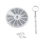 Yosoo Kit de Réparation Vis Écrou de Lunette en Acier Petit Montre Ensemble d'outil de Bricolage Optique - Tournevis de Précisio