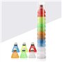 Xianli Lot de 12 volants de badminton en plastique pour entraînement intérieur et extérieur